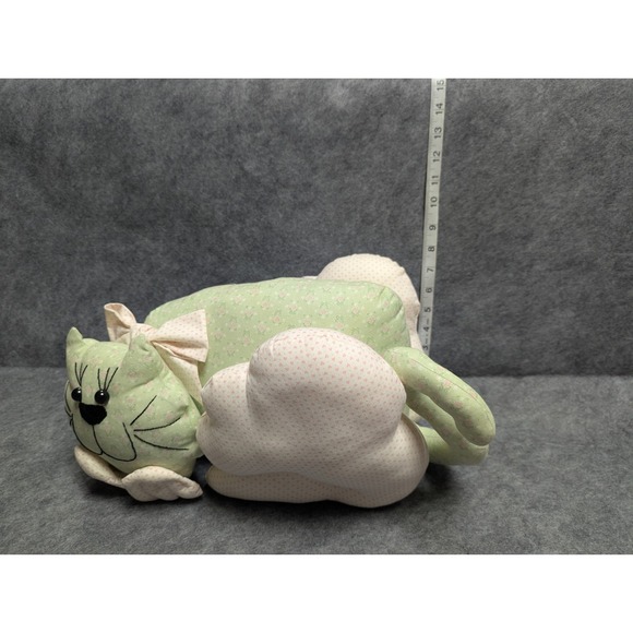 Vtg Handmade Granny's Country Cat Soft Stuffy Door Stop - Picture 6 of 7